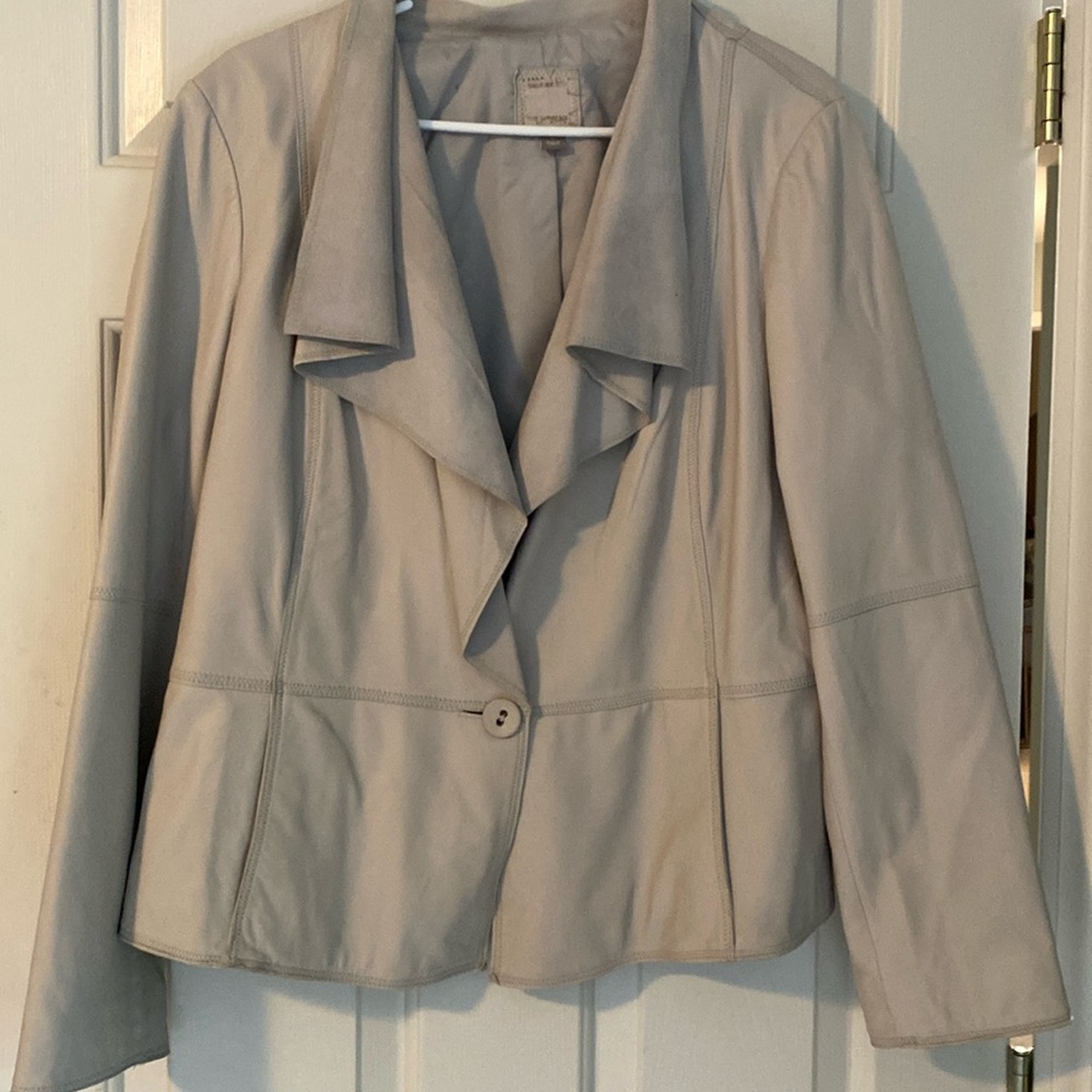 Genuine Leather blazer size large